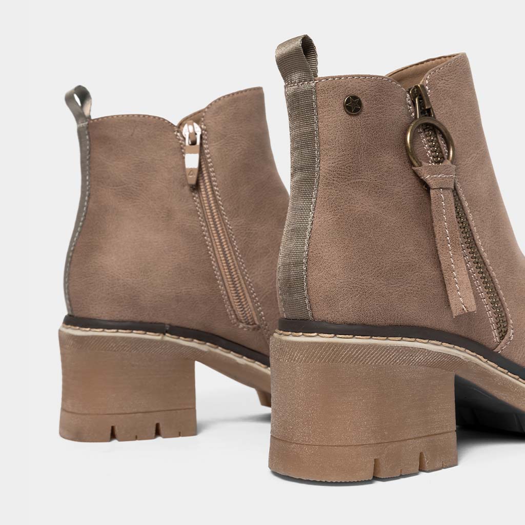 Ripley - BOTINES MUJER FOOTLOOSE BEIGE FCH-WO06 MAC (36-40)