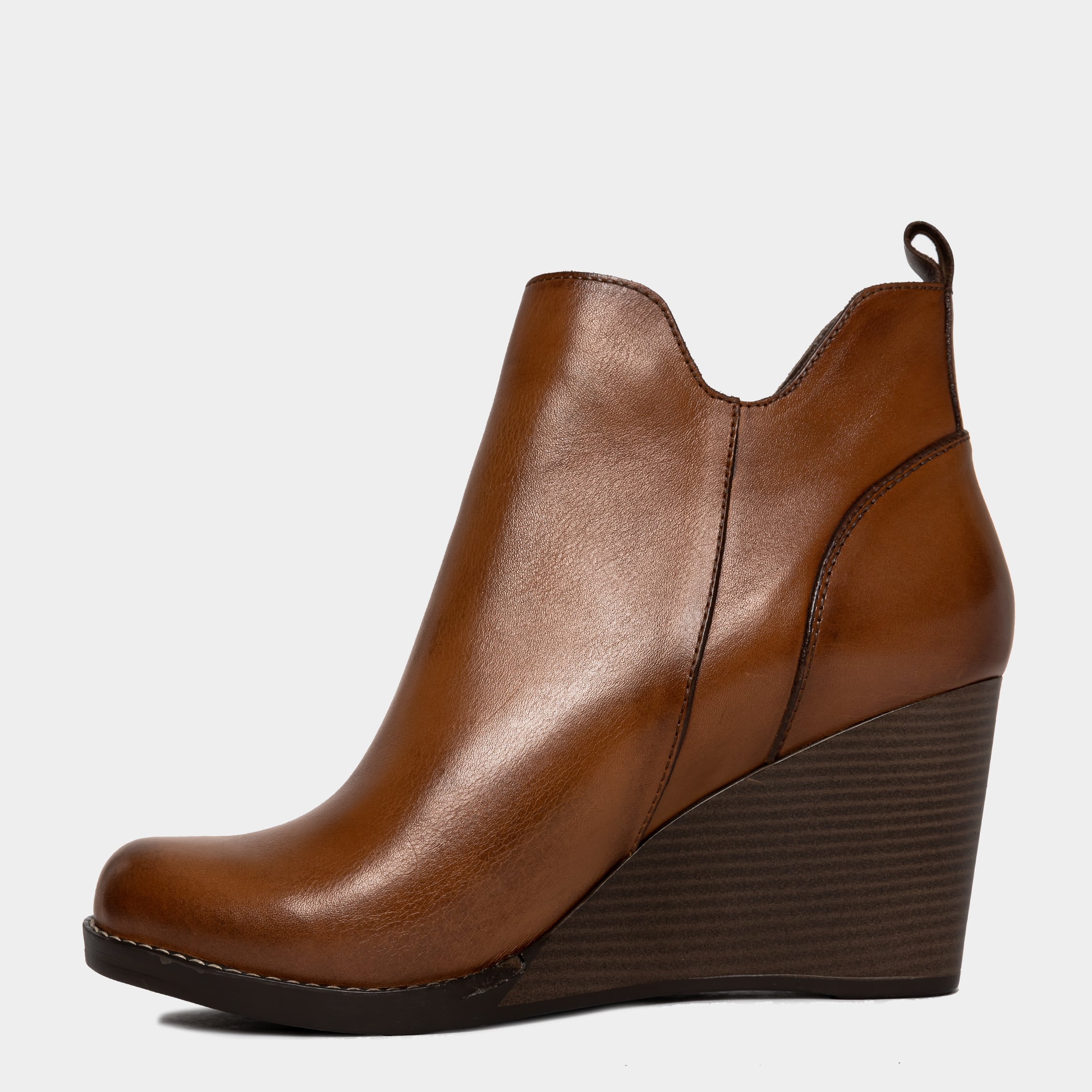 BOTINES MUJER TOP MODEL CUERO HABANO TMS-002 (35-39) ESMI - 2