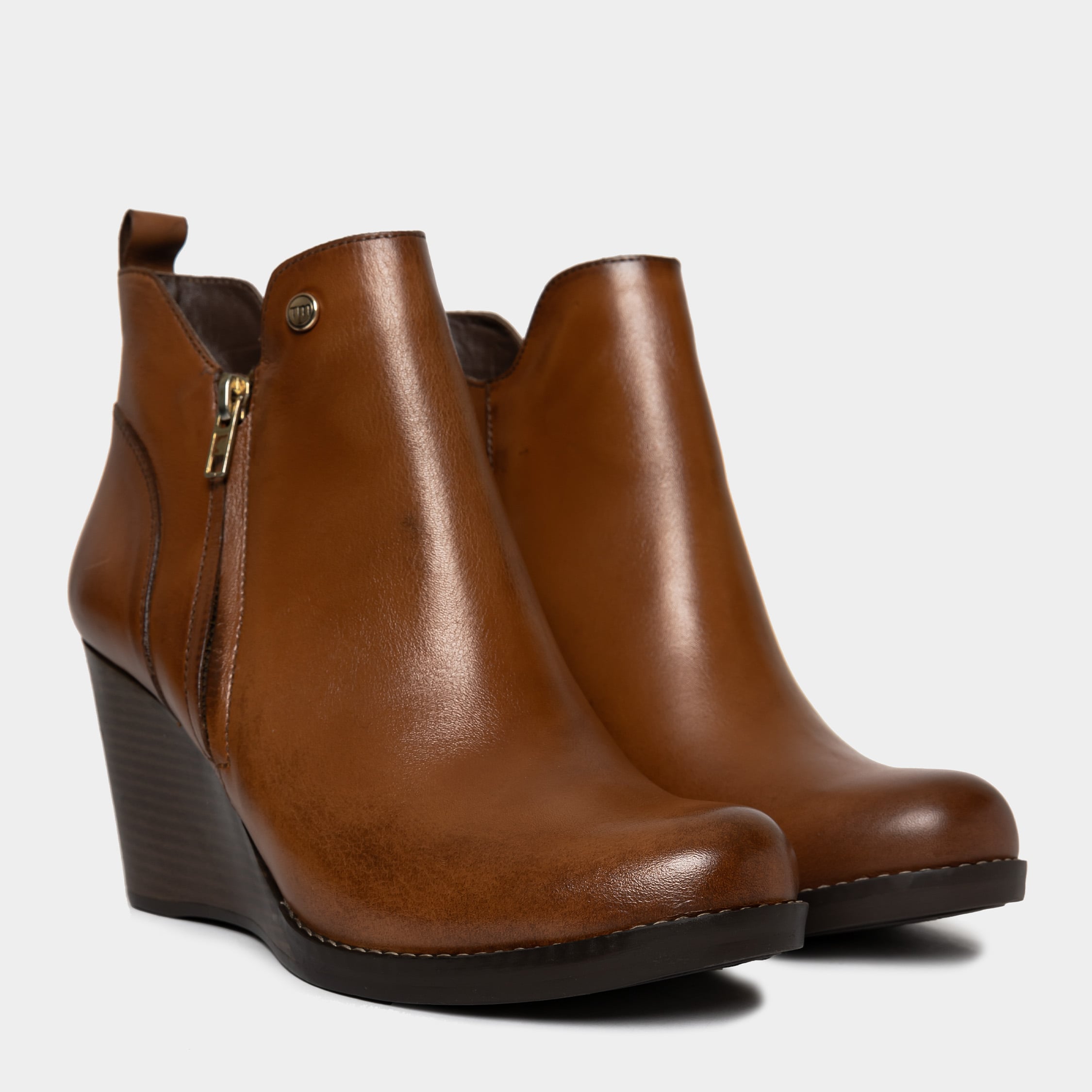 BOTINES MUJER TOP MODEL CUERO HABANO TMS-002 (35-39) ESMI - 3