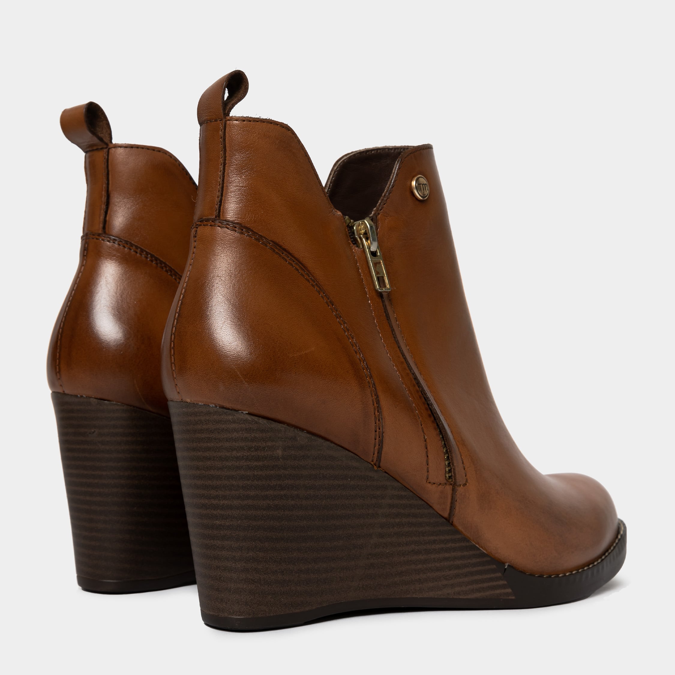 BOTINES MUJER TOP MODEL CUERO HABANO TMS-002 (35-39) ESMI - 4
