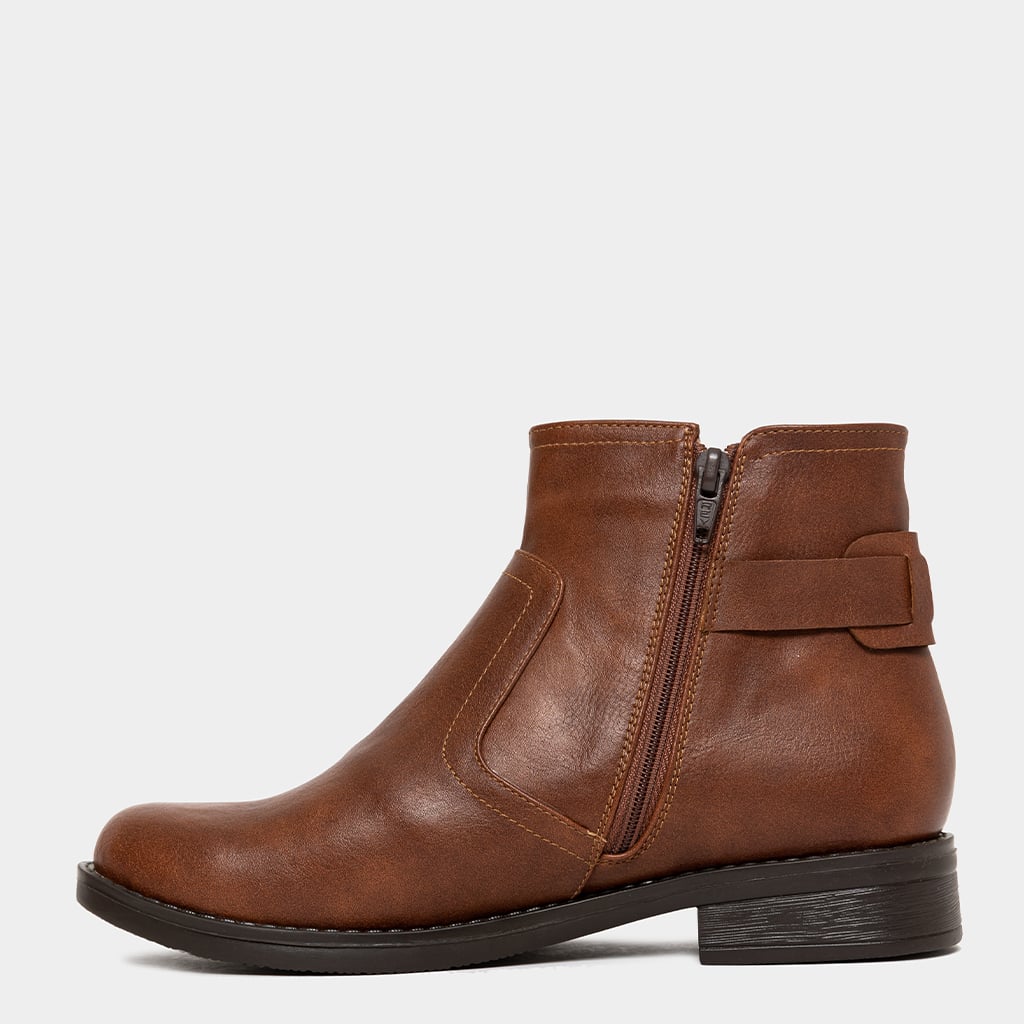 Ripley - BOTINES MUJER FOOTLOOSE MADERA OSCURA FB-012 (35-39) LORI COGÑAC