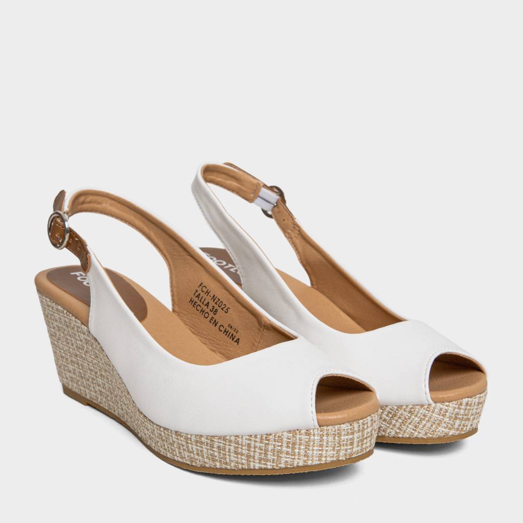 SANDALIAS MUJER FOOTLOOSE BLANCO FCH-NZ025 GIOMAR (35-40) - 2