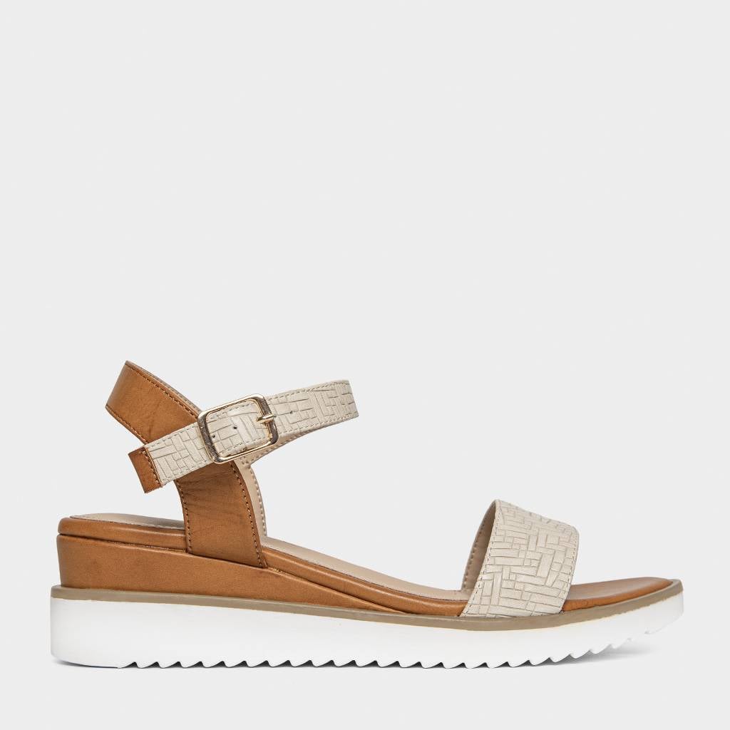 SANDALIAS MUJER FOOTLOOSE BEIGE FCH-RS023 DANAE (35-40) - 1