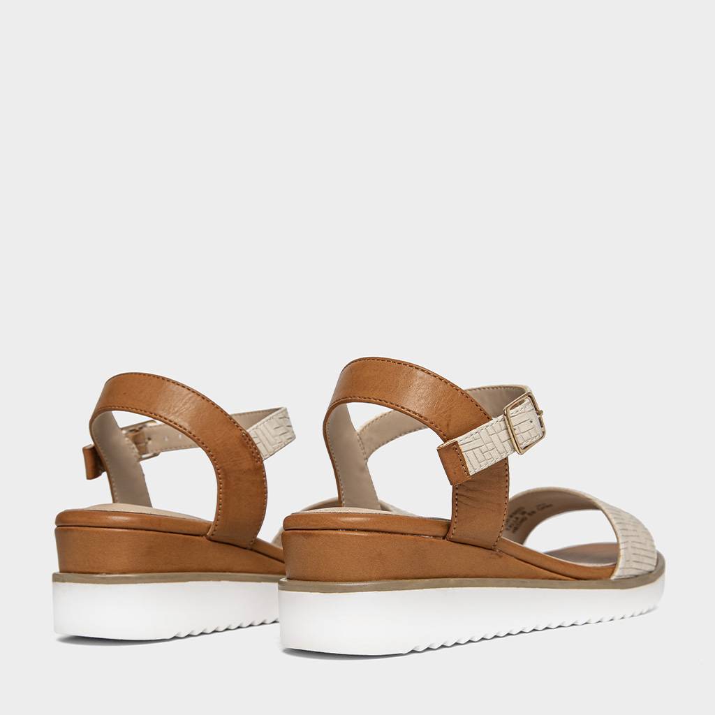 SANDALIAS MUJER FOOTLOOSE BEIGE FCH-RS023 DANAE (35-40) - 4