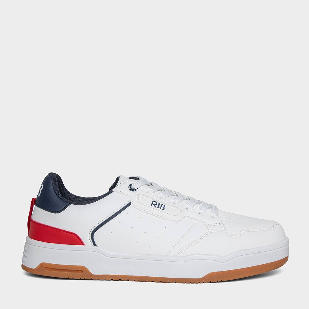 ZAPATILLAS PARA HOMBRES R18 R18-XW005 (39-44) BLANCO/AZULINO - 1