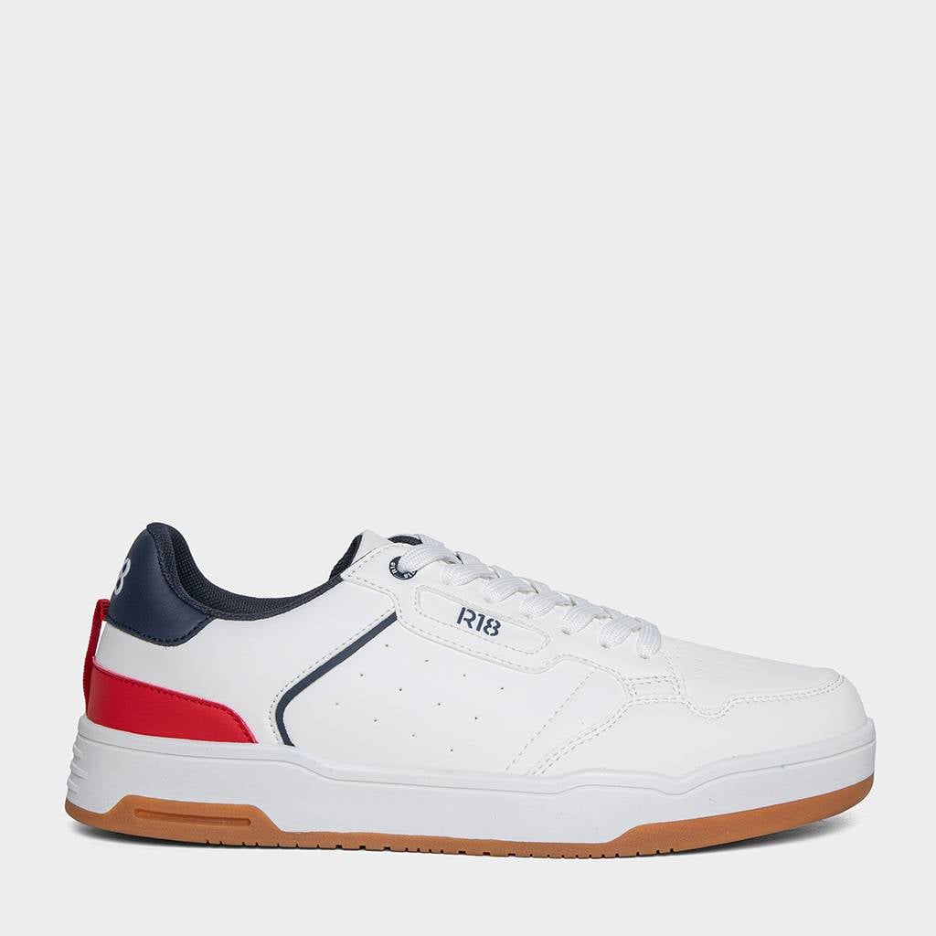 ZAPATILLAS PARA HOMBRES R18 R18-XW005 (39-44) BLANCO/AZULINO - 1