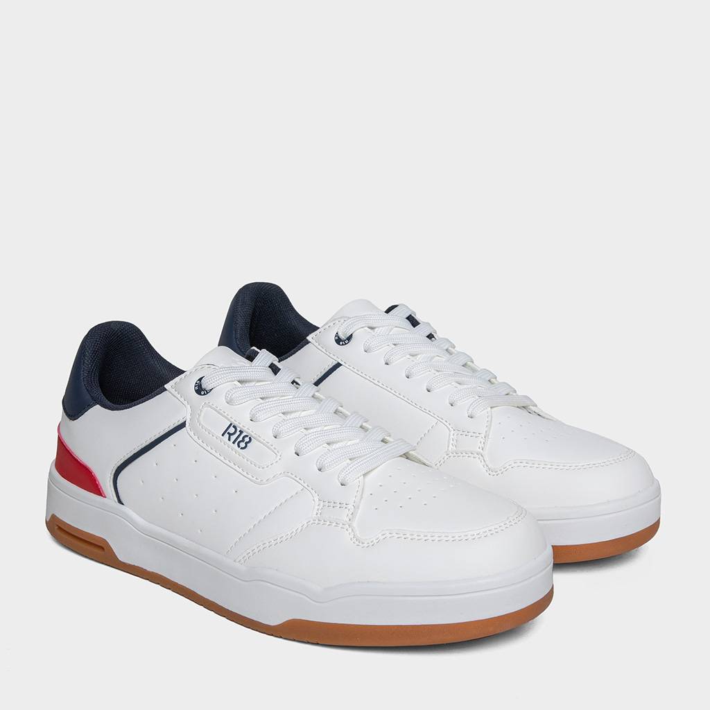 ZAPATILLAS PARA HOMBRES R18 R18-XW005 (39-44) BLANCO/AZULINO - 2