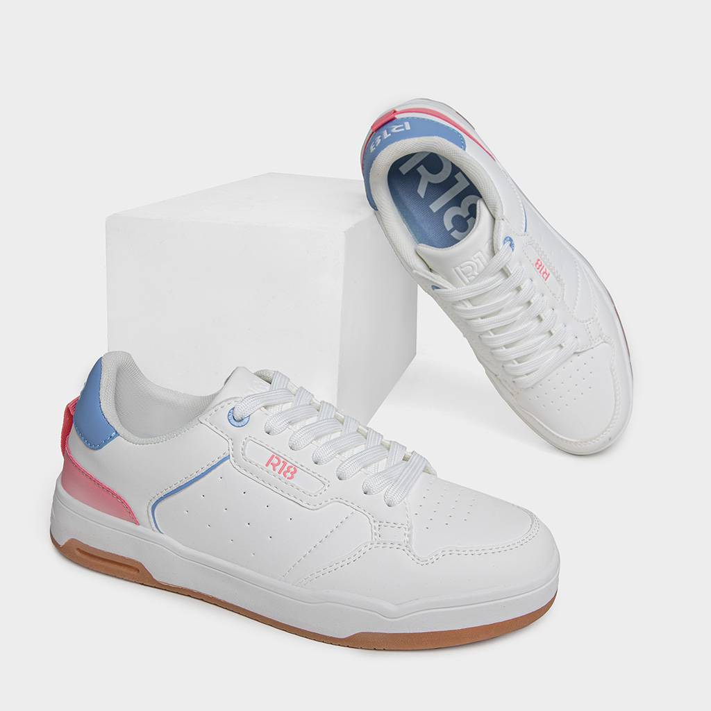 ZAPATILLAS PARA MUJERES R18 R18-XW006 (35-40) BLANCO/CELESTE - 5