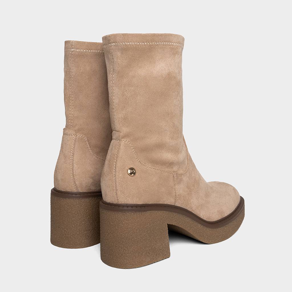 BOTINES MUJER FOOTLOOSE MICROFIBRA BEIGE FCH-HS67 MIKAELA (35-39)