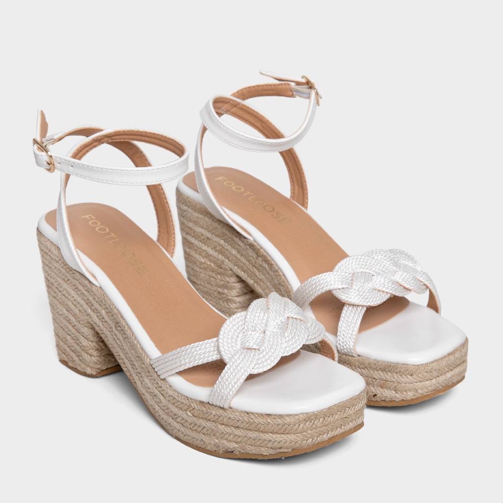 SANDALIAS MUJER FOOTLOOSE BLANCO FCH-NZ022 MALU (35-40) - 2