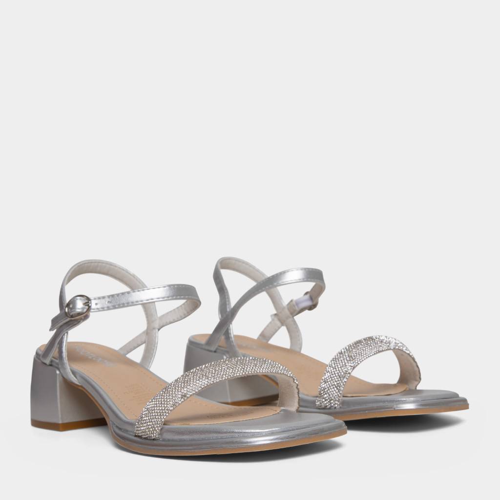 SANDALIAS MUJER FOOTLOOSE PLATA FCH-HS064 FIORELLA (35-40) - 2