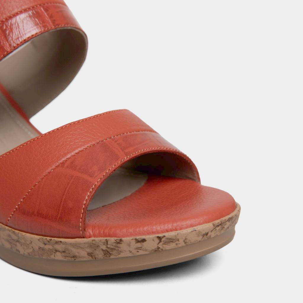 SANDALIAS MUJER TOP MODEL CUERO ROJO TMO-N0003 (35-39) - 4