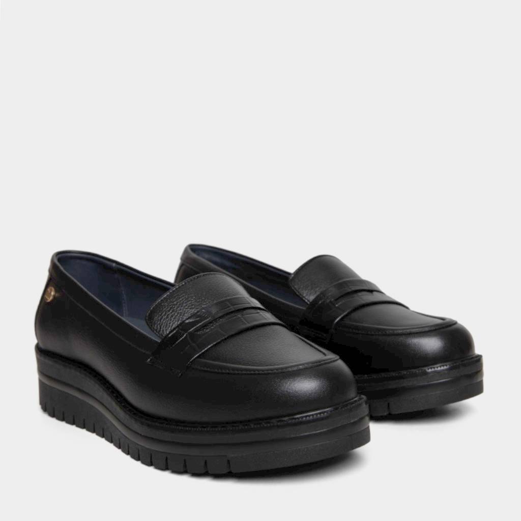 ZAPATOS CASUALES MUJER TOP MODEL CUERO NEGRO TMO-N0013 (35-39) - 2