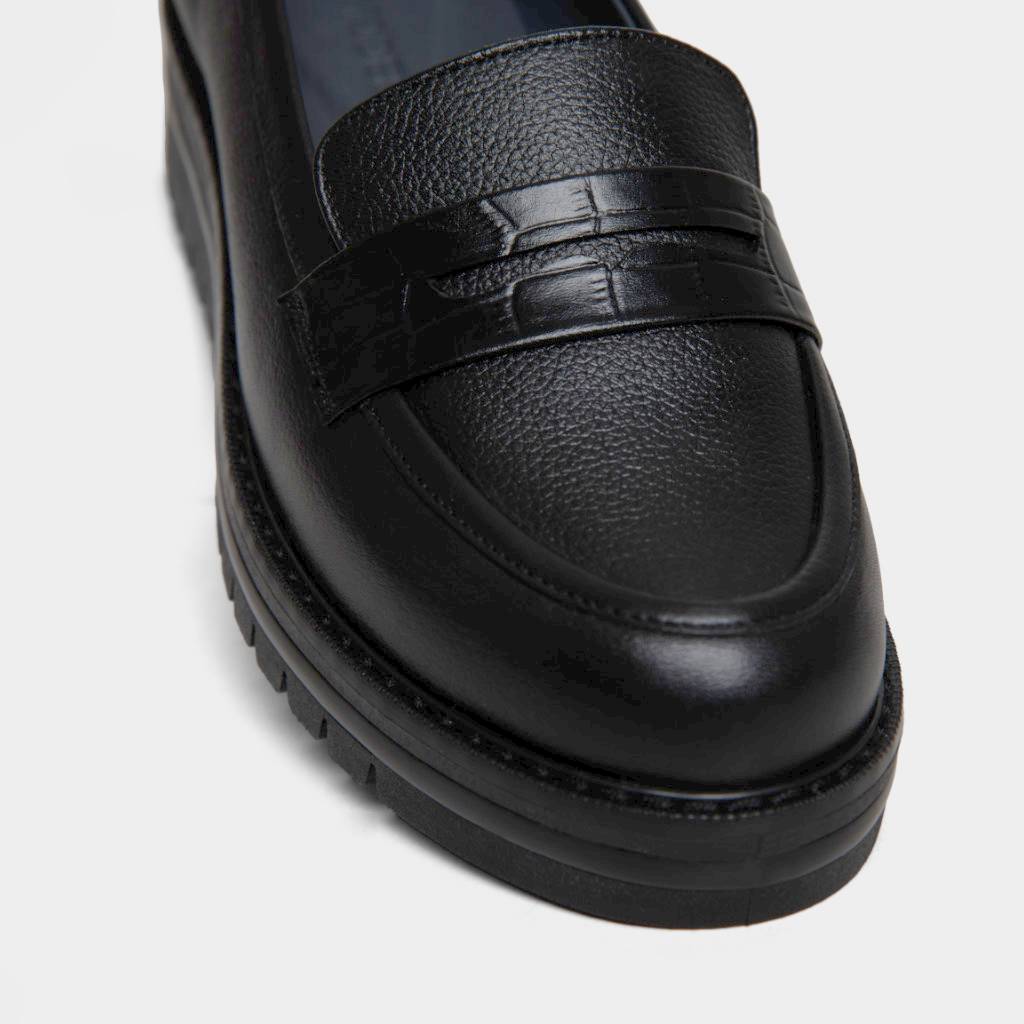 ZAPATOS CASUALES MUJER TOP MODEL CUERO NEGRO TMO-N0013 (35-39) - 4