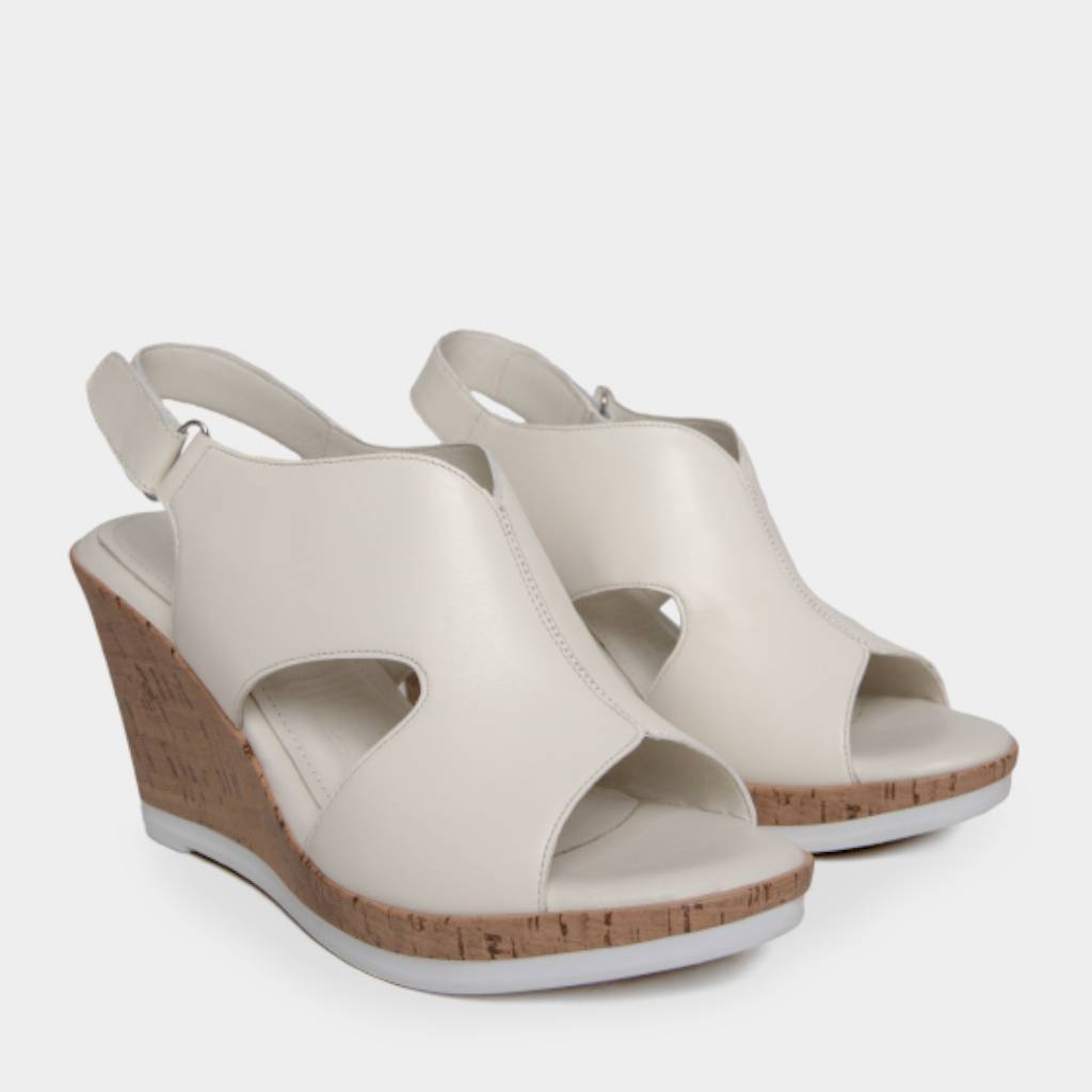 SANDALIAS MUJER TOP MODEL CUERO BLANCO TMO-N0001 (35-39) - 2