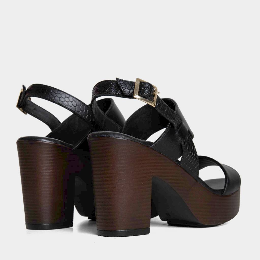 SANDALIAS MUJERES TOP MODEL CUERO NEGRO TMO-N0032 (35-39) - 3