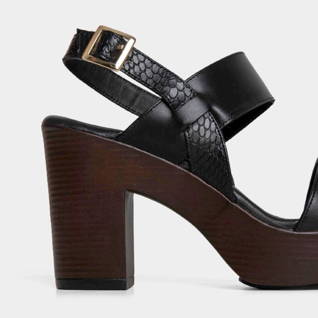 SANDALIAS MUJERES TOP MODEL CUERO NEGRO TMO-N0032 (35-39) - 4