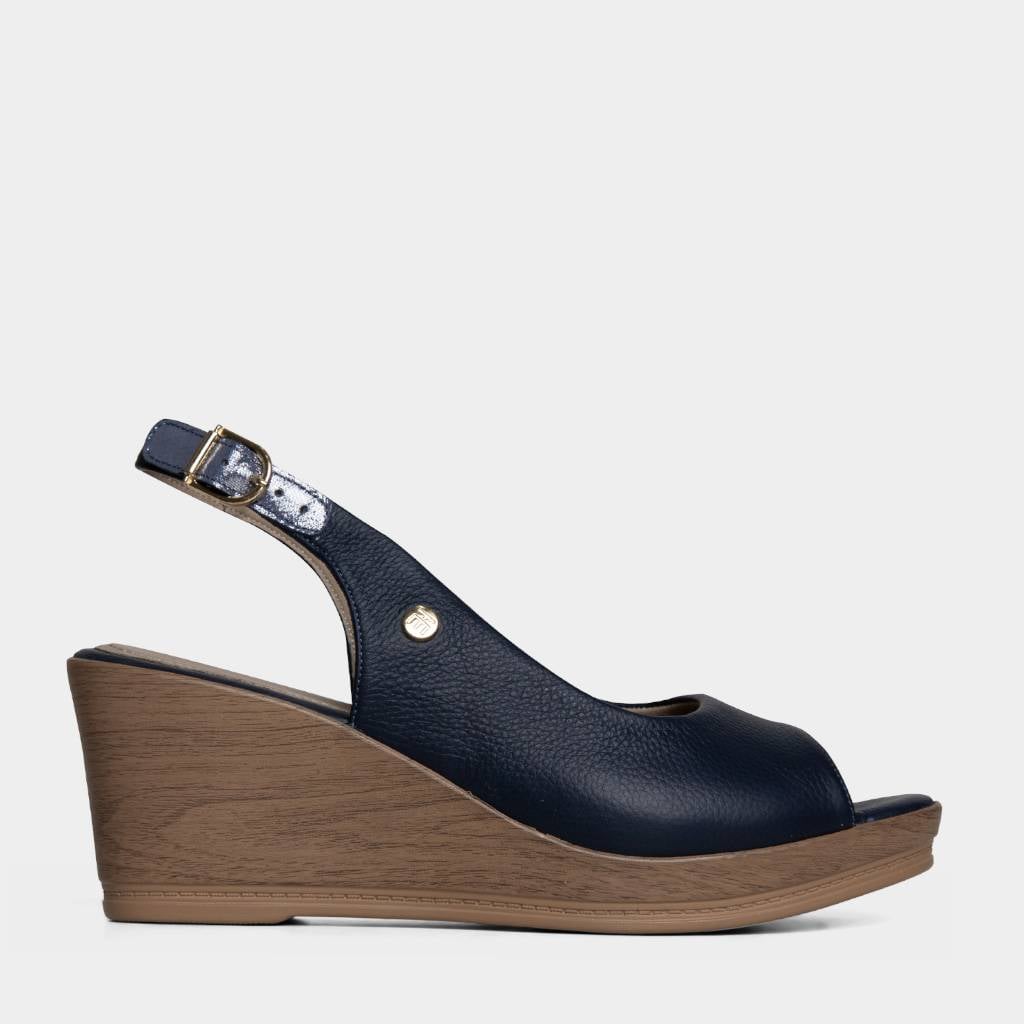 SANDALIAS MUJERES TOP MODEL CUERO AZUL TMO-N0009 (35-39) - 1