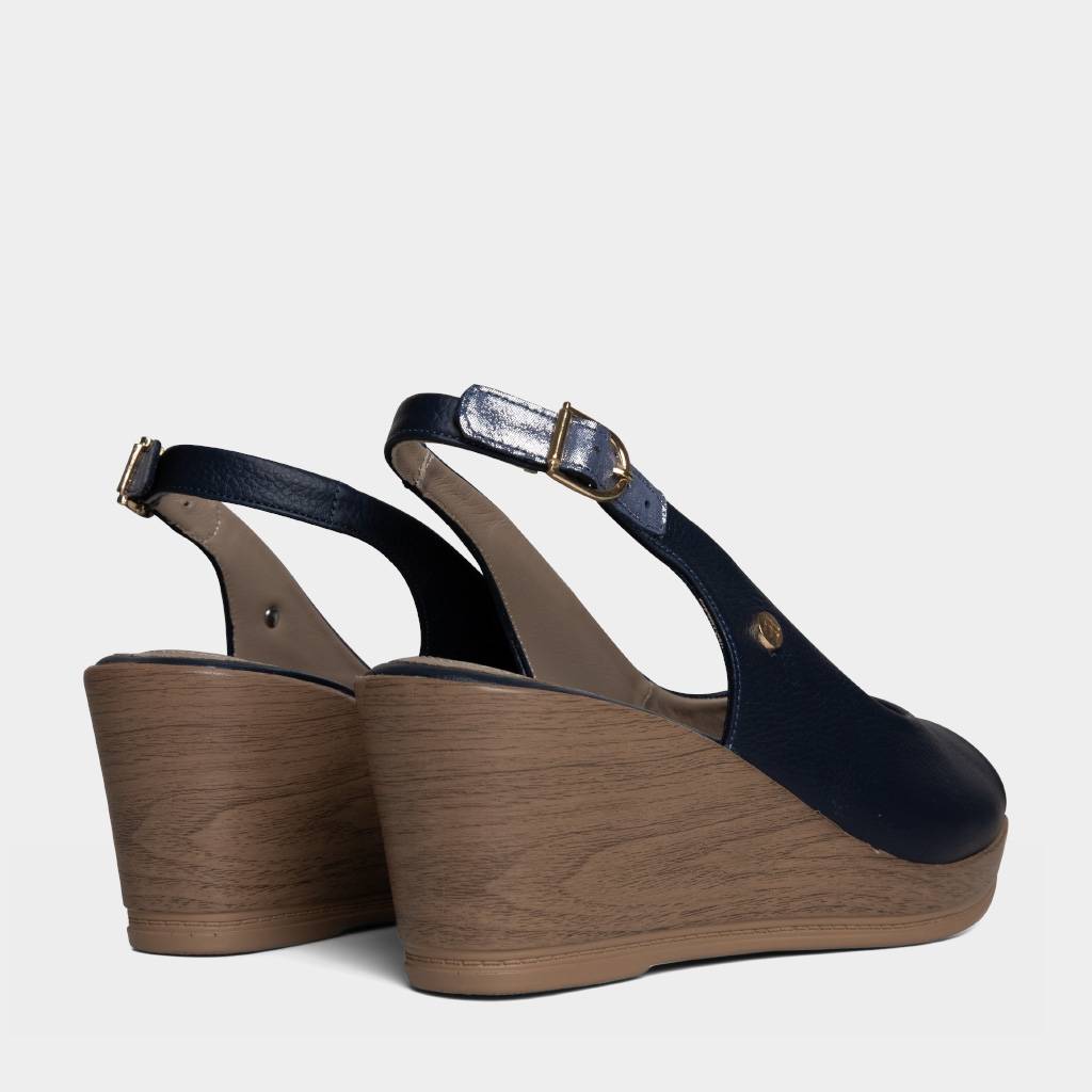 SANDALIAS MUJERES TOP MODEL CUERO AZUL TMO-N0009 (35-39) - 3