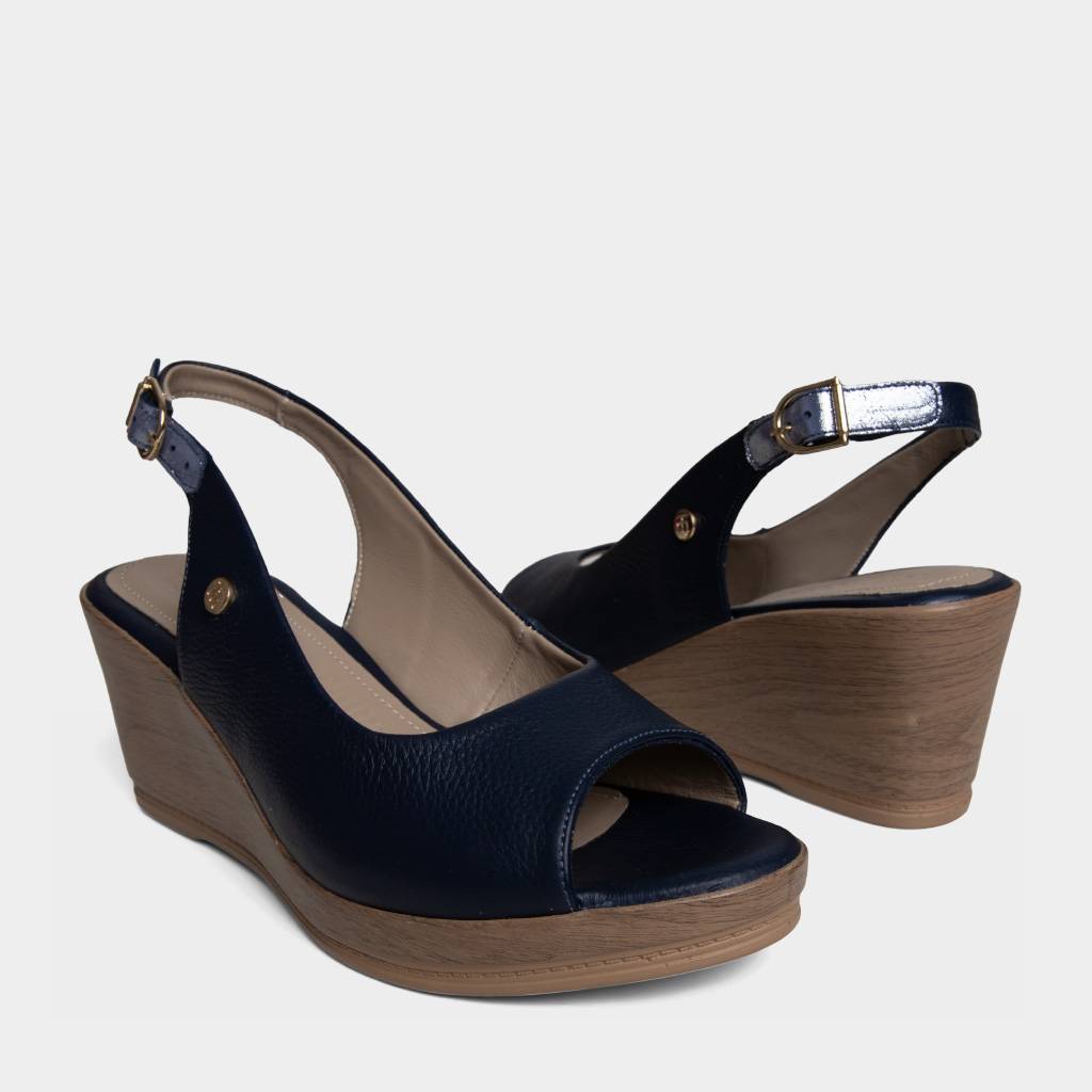 SANDALIAS MUJERES TOP MODEL CUERO AZUL TMO-N0009 (35-39) - 5