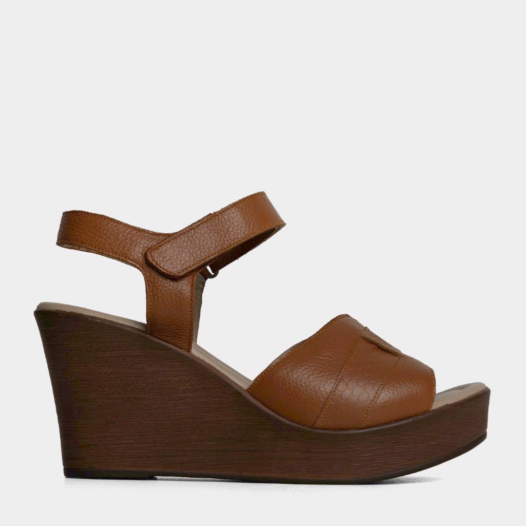 SANDALIAS MUJERES TOP MODEL CUERO MARRÓN TMO-N0004 (35-39) - 1