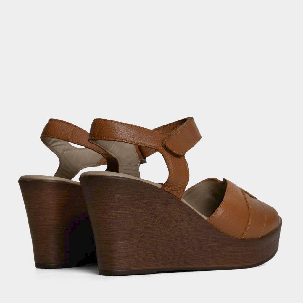SANDALIAS MUJERES TOP MODEL CUERO MARRÓN TMO-N0004 (35-39) - 3