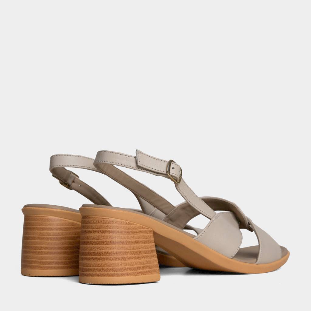 SANDALIAS MUJERES TOP MODEL CUERO BLANCO TMO-N0023 (35-39) - 3
