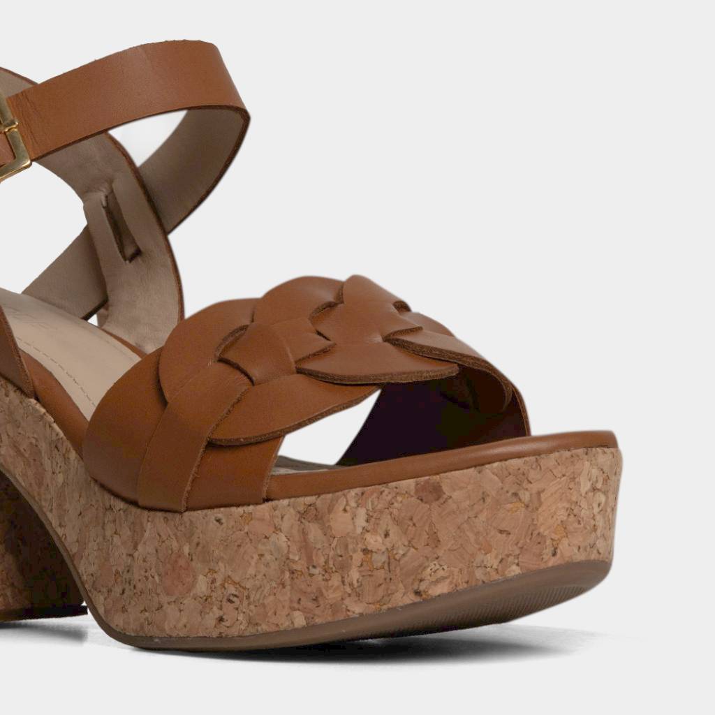 SANDALIAS MUJERES TOP MODEL CUERO MARRÓN TMO-N0016 (35-39) - 4