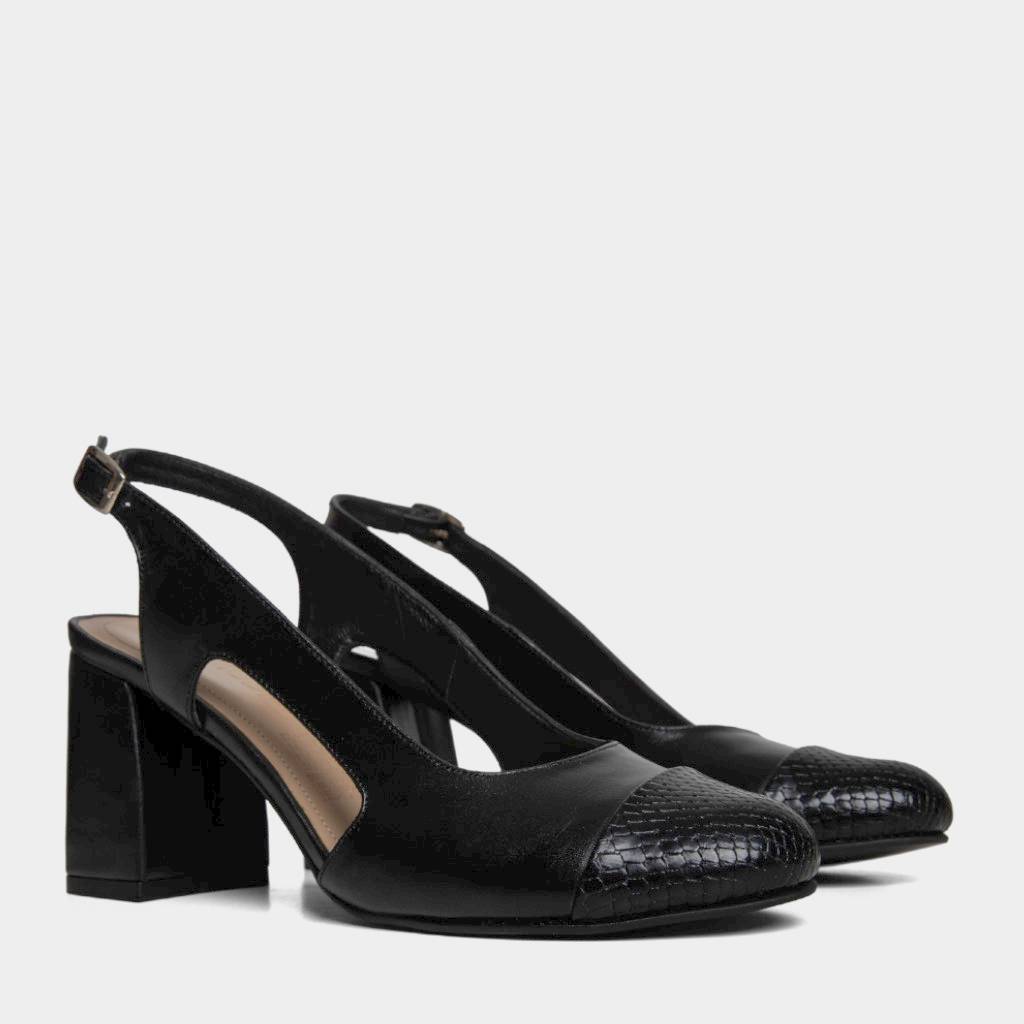 ZAPATOS CASUALES MUJER TOP MODEL CUERO NEGRO TMO-N0022 (35-39) - 2
