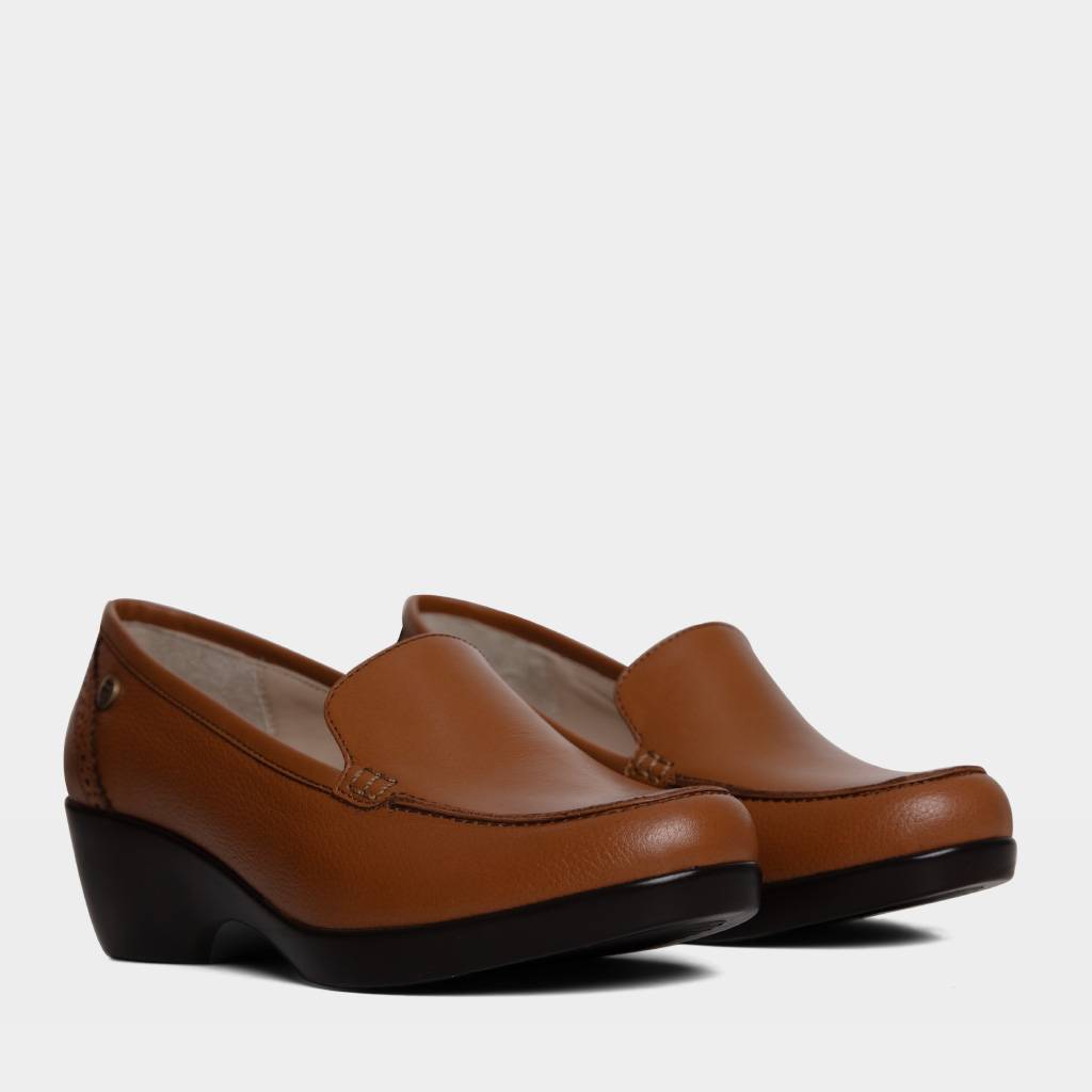 ZAPATOS CASUALES MUJER TOP MODEL CUERO MARRÓN TMO-N0014 (35-39) - 2