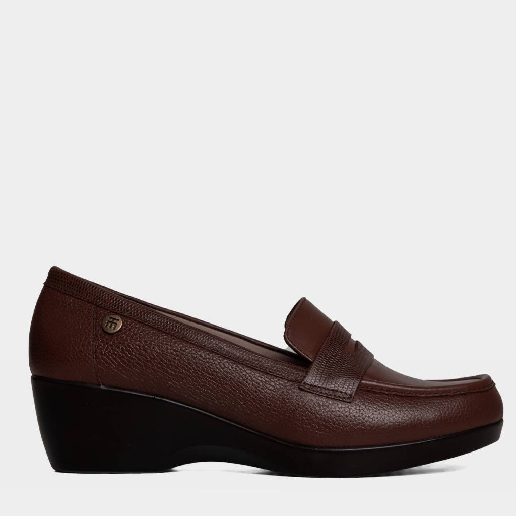 ZAPATOS CASUALES MUJER TOP MODEL CUERO MARRÓN TMO-N0021 (35-39) - 1