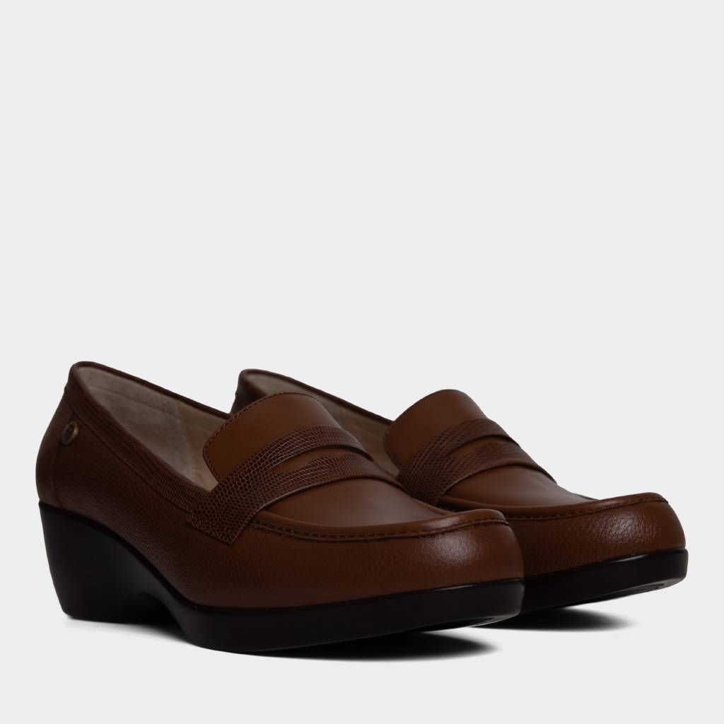 ZAPATOS CASUALES MUJER TOP MODEL CUERO MARRÓN TMO-N0021 (35-39) - 2