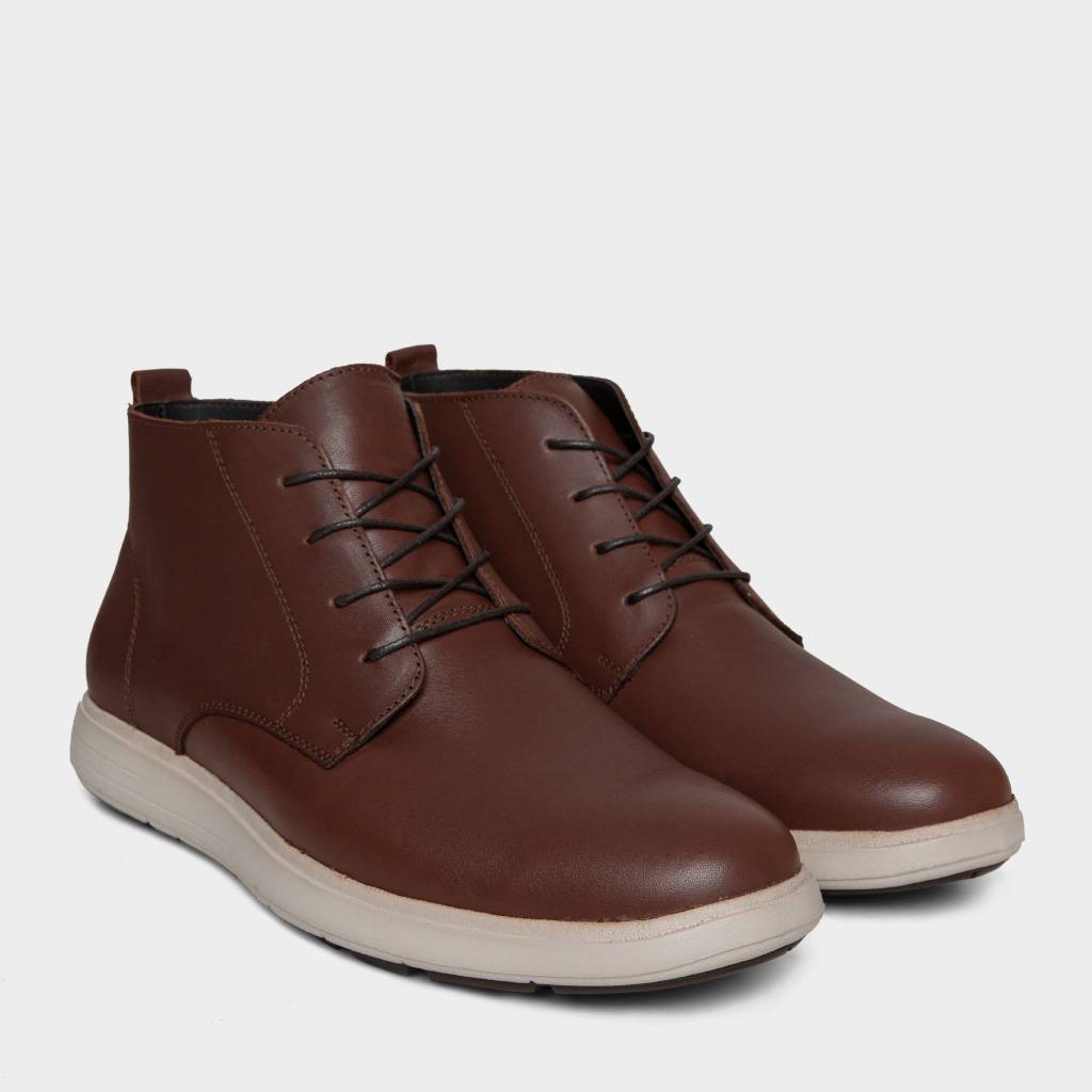 BOTINES HOMBRE RENZO RENZINI CUERO HABANO RCF-071 (39-43) - 2