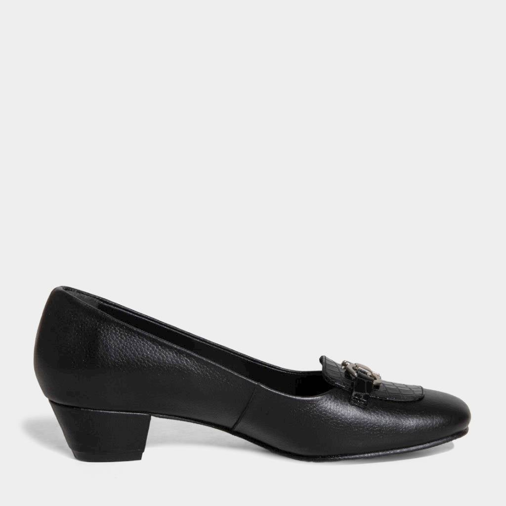 ZAPATOS CASUALES MUJER TOP MODEL CUERO NEGRO TMO-N0027 (35-39) - 1