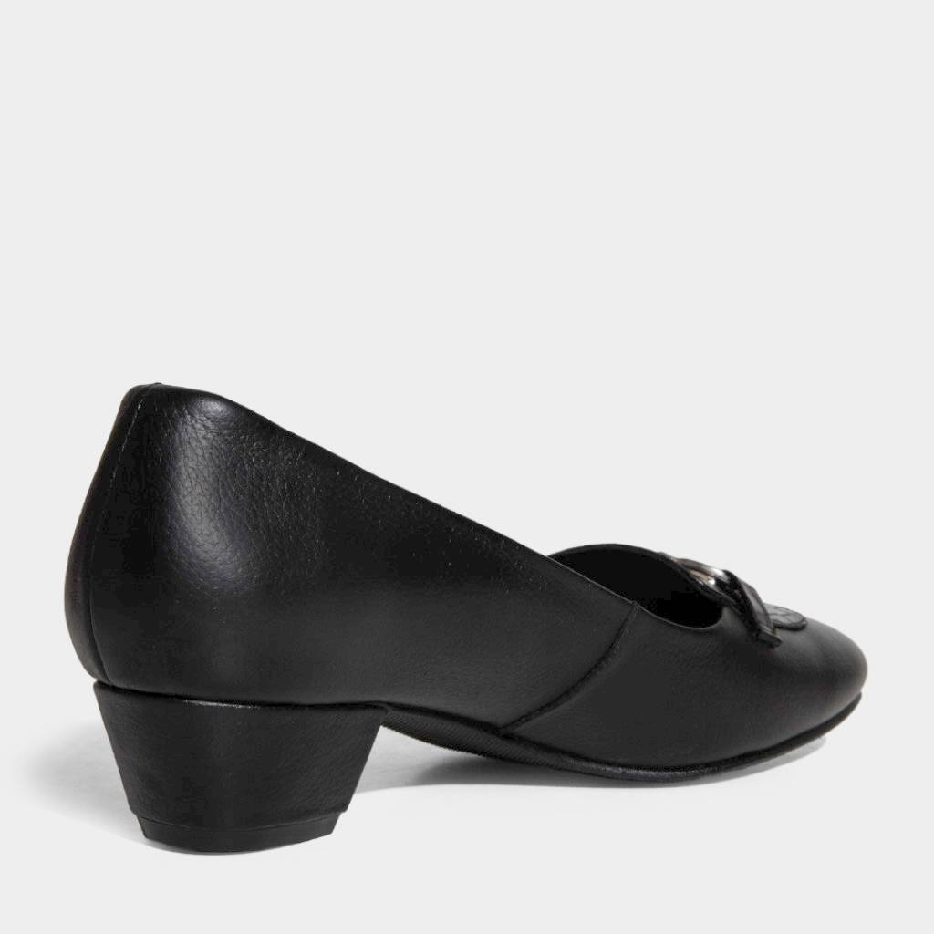 ZAPATOS CASUALES MUJER TOP MODEL CUERO NEGRO TMO-N0027 (35-39) - 3