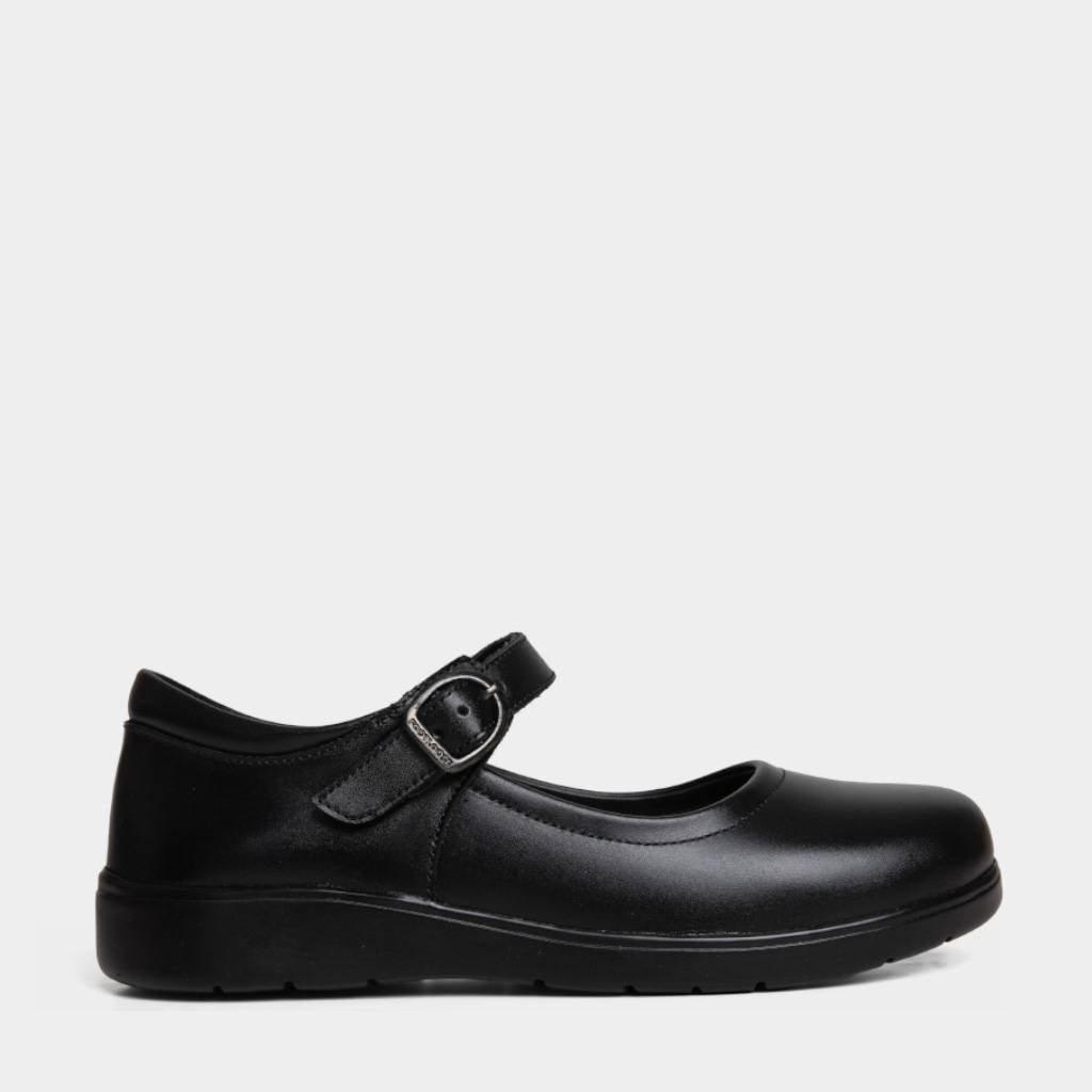 ZAPATOS NIÑA FOOTLOOSE KIDS CUERO NEGRO JUNIOR FTK-N0009 - 1