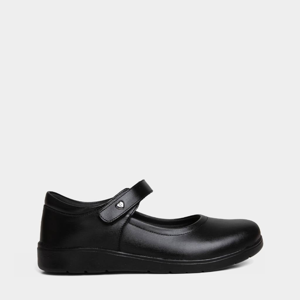 ZAPATOS PRE ESCOLAR NIÑA FOOTLOOSE KIDS CUERO NEGRO FTK-N0006 - 1
