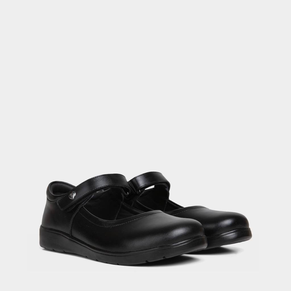 ZAPATOS PRE ESCOLAR NIÑA FOOTLOOSE KIDS CUERO NEGRO FTK-N0006 - 2