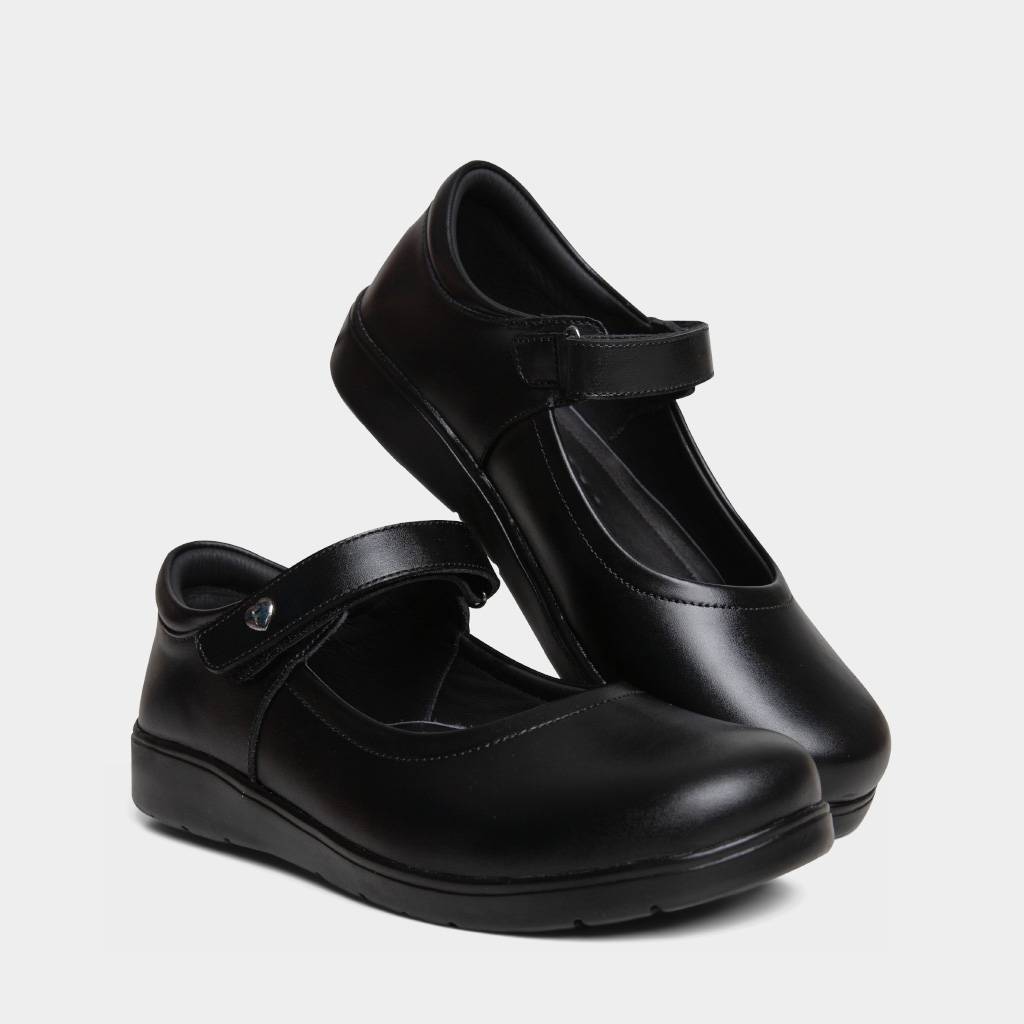 ZAPATOS PRE ESCOLAR NIÑA FOOTLOOSE KIDS CUERO NEGRO FTK-N0006 - 5