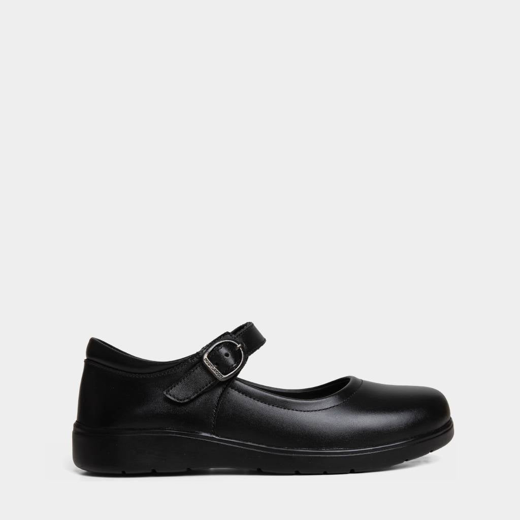 ZAPATOS PRE ESCOLAR NIÑA FOOTLOOSE KIDS CUERO NEGRO FTK-N0008 - 1