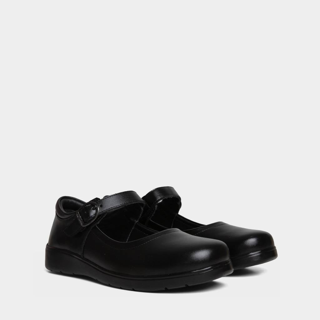 ZAPATOS PRE ESCOLAR NIÑA FOOTLOOSE KIDS CUERO NEGRO FTK-N0008 - 2