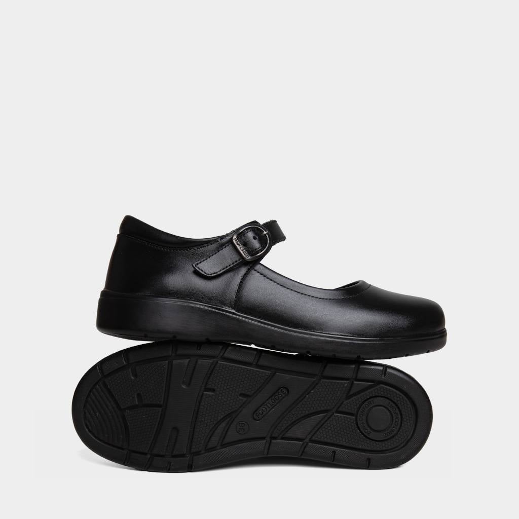 ZAPATOS PRE ESCOLAR NIÑA FOOTLOOSE KIDS CUERO NEGRO FTK-N0008 - 5