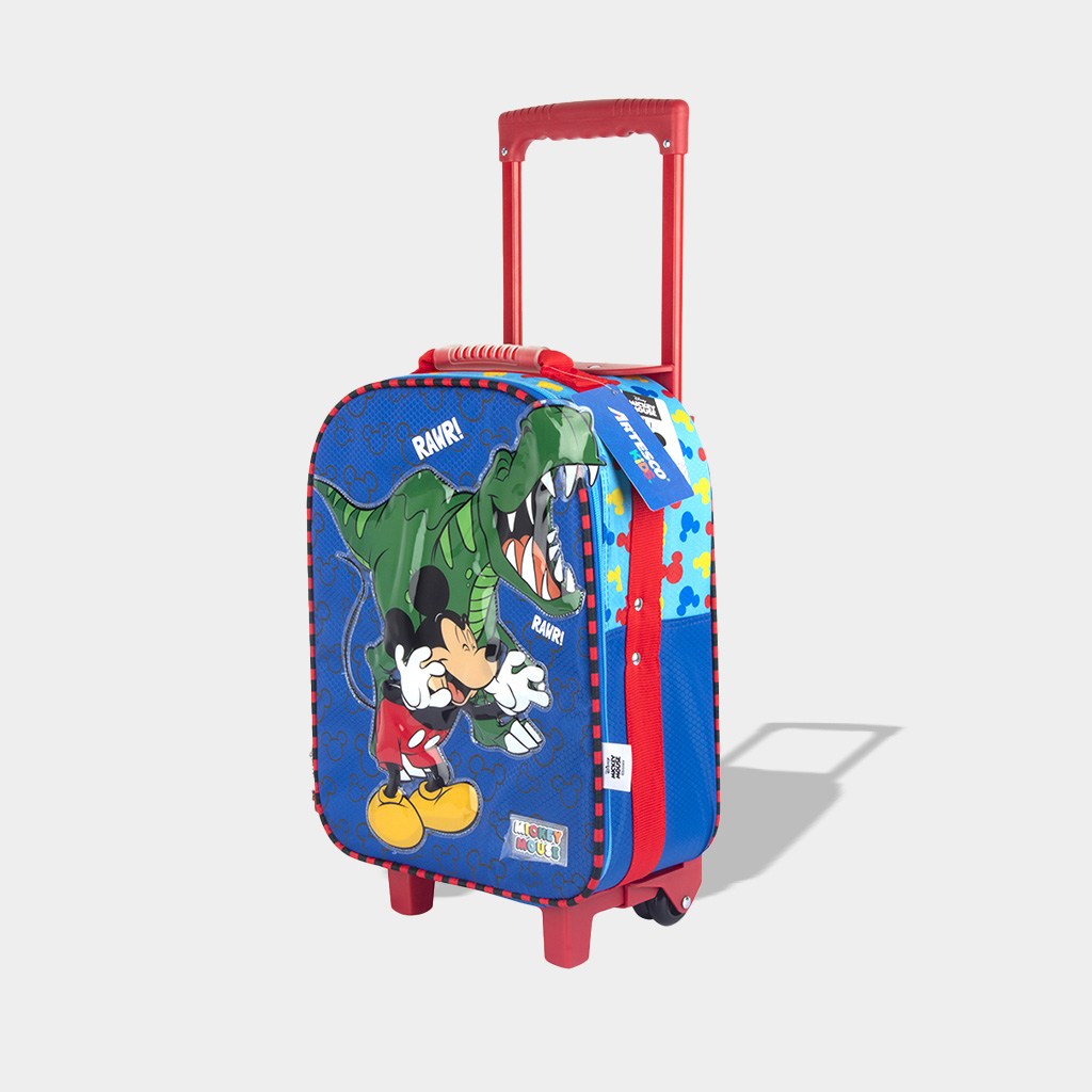 MALETA ARTESCO AR16380149 MICKEY PRE ESCOLAR MICROFIBRA AZUL - 2