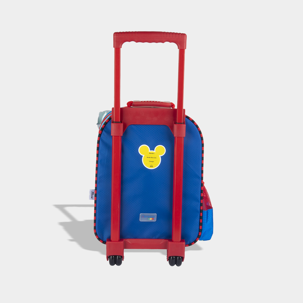 MALETA ARTESCO AR16380149 MICKEY PRE ESCOLAR MICROFIBRA AZUL - 3