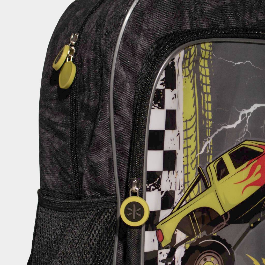 MOCHILA R18 R18-I0191 PRE ESCOLAR TEXTIL NEGRO - 4