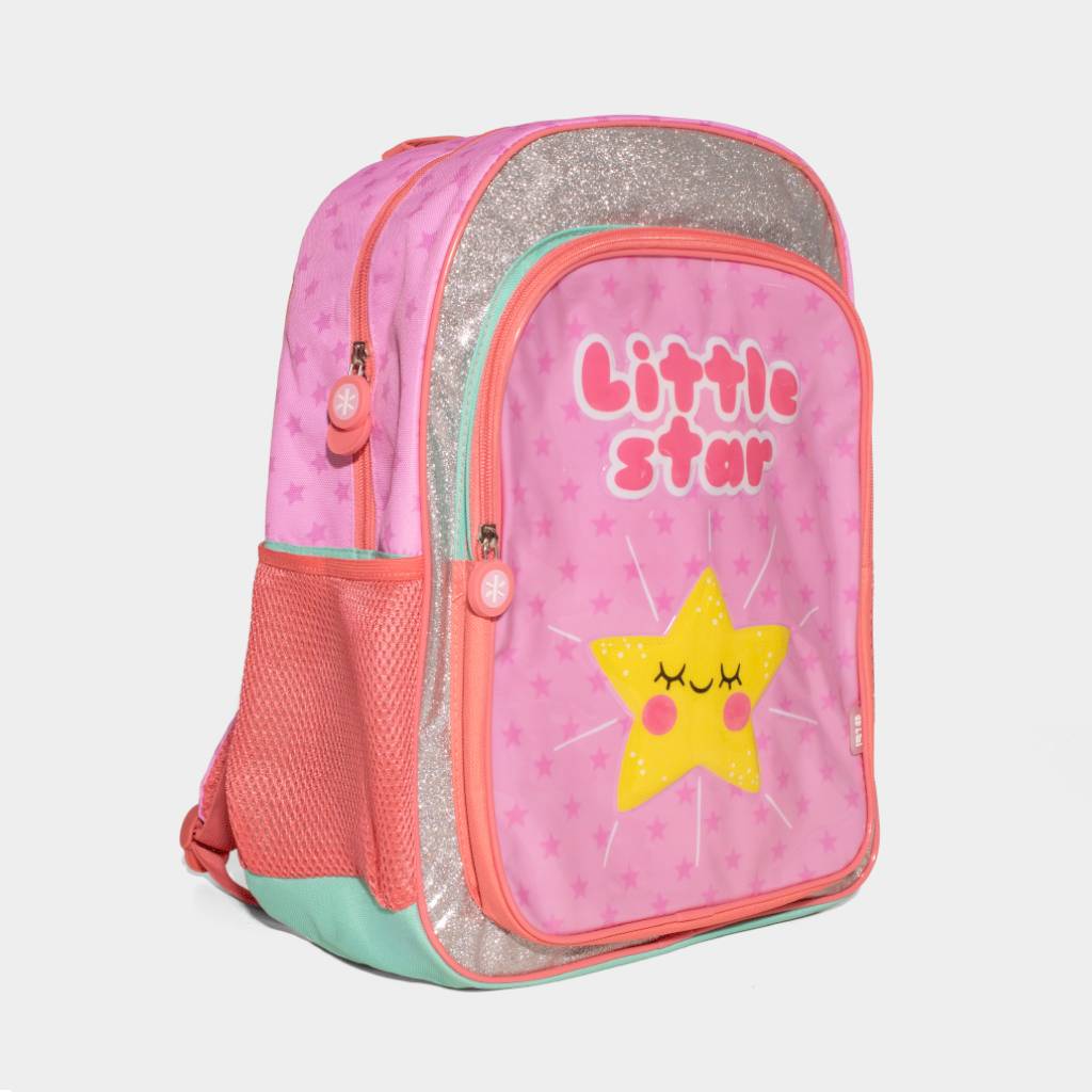 MOCHILA R18 R18-I0186 PRE ESCOLAR TEXTIL ROSADO - 2