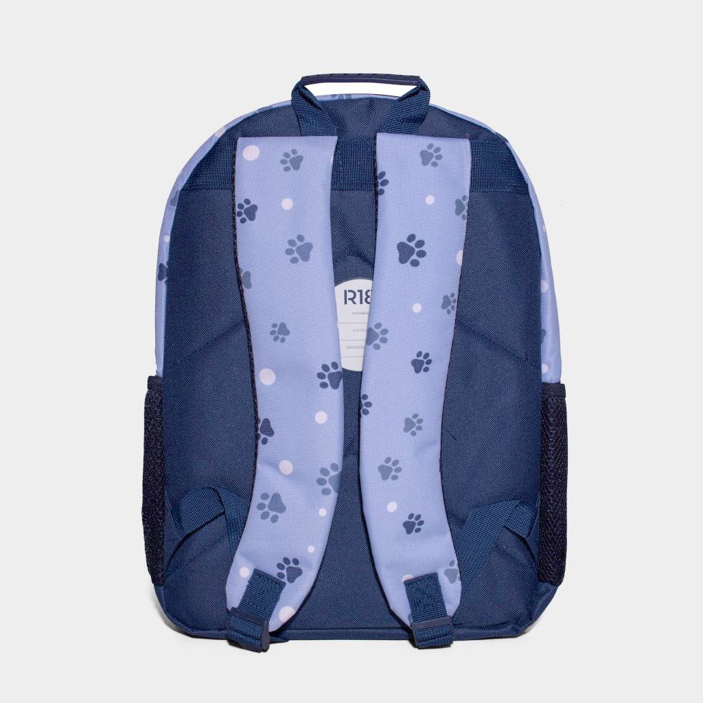 MOCHILA R18 R18-I0188 PRE ESCOLAR TEXTIL CELESTE - 3