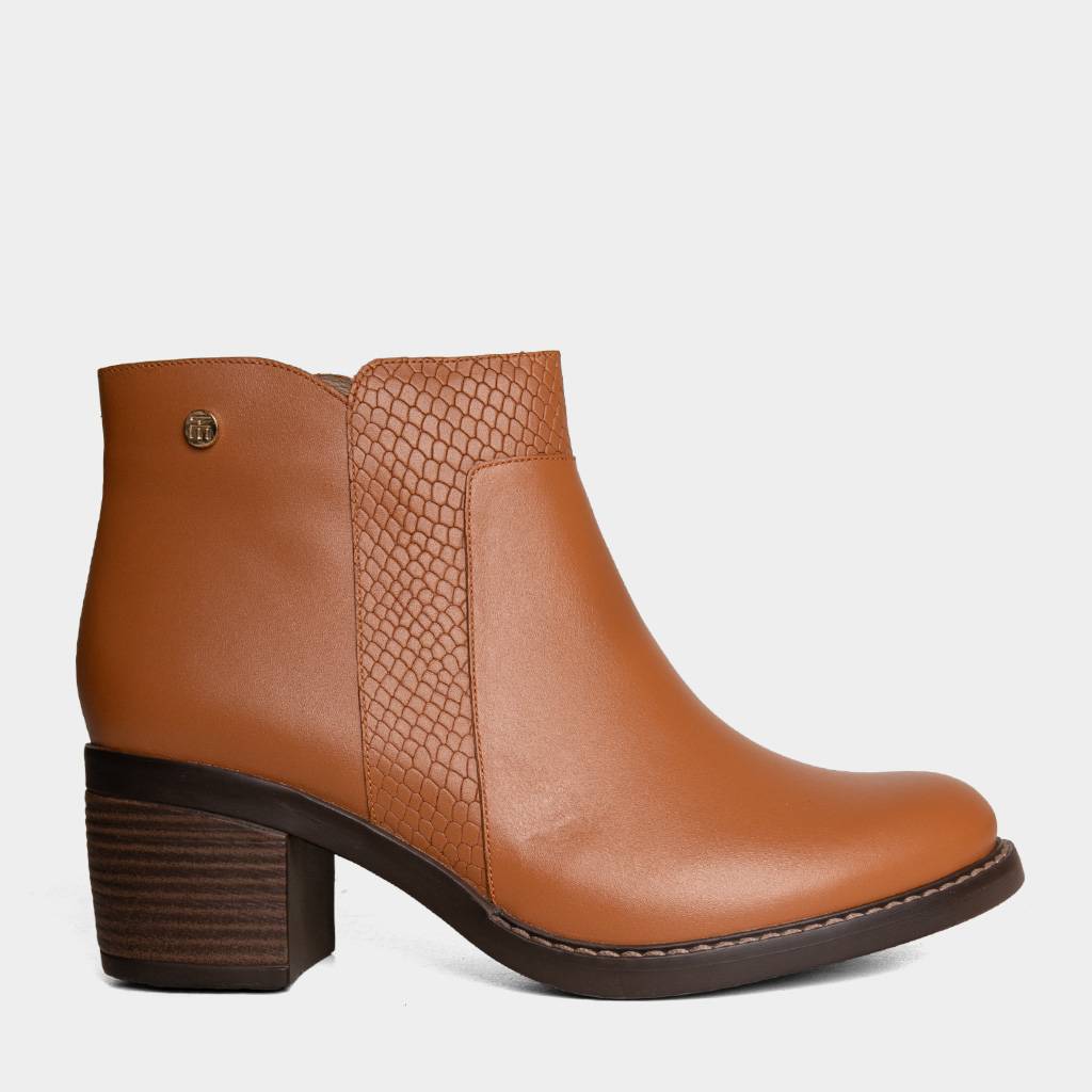 BOTINES CASUALES TOP MODEL MUJERES TMO-MH0022 CUERO - 1