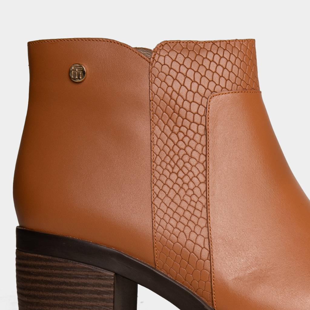 BOTINES CASUALES TOP MODEL MUJERES TMO-MH0022 CUERO - 4
