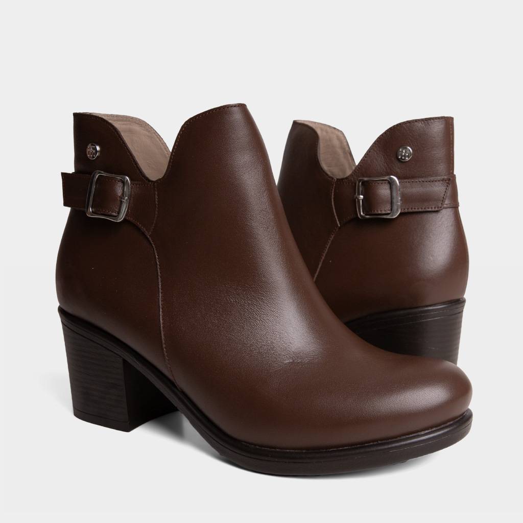 BOTINES DE VESTIR TOP MODEL MUJERES TMO-MH0036 CUERO - 5